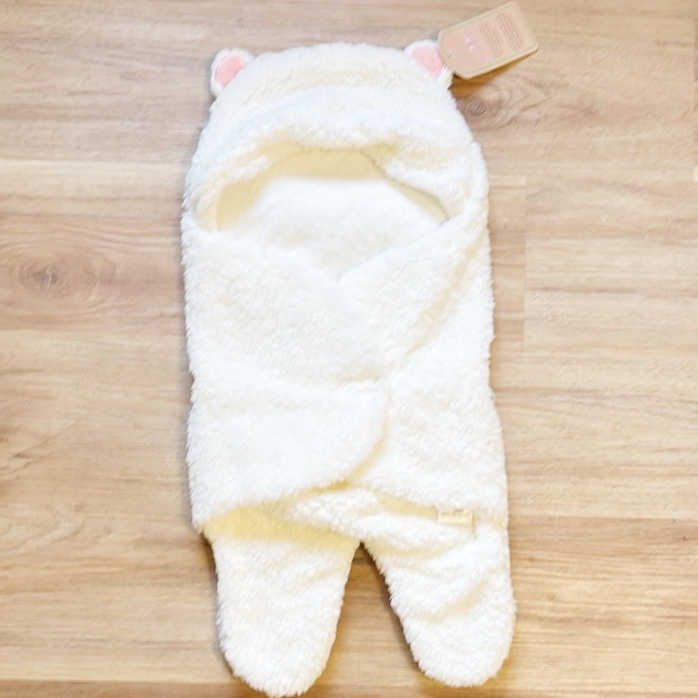 NEW Jam Naturals Bear Swaddle Wrap Organic Cotton & Recycled NWT
